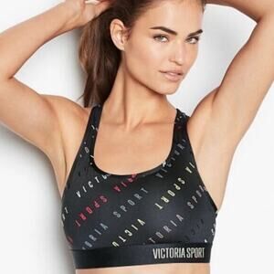 The Player by Victoria's Secret Sports Bra Womens XS Gray Racerback Athleisure